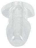 ANOS Tunnel Plug Transparent - anatomiczny korek z otworem 10,2 cm