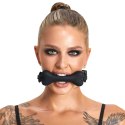 Bad Kitty Gag Dog Bone silikonowy knebel kostka regulowany czarny