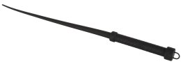 Bad Kitty Whip Silicone - czarny bat silikonowy 60 cm, ergonomiczny uchwyt