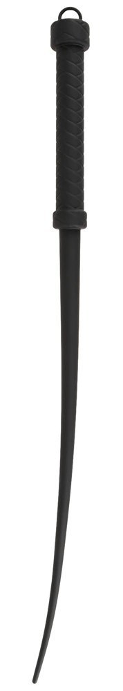 Bad Kitty Whip Silicone - czarny bat silikonowy 60 cm, ergonomiczny uchwyt