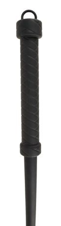Bad Kitty Whip Silicone - czarny bat silikonowy 60 cm, ergonomiczny uchwyt