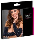 Cottelli ACCESSOIRES Rękawy Gauntlet Czarny z Kryształkami S-L