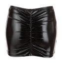 Cottelli Collection Mini Skirt czarna XL z falbaną wetlook