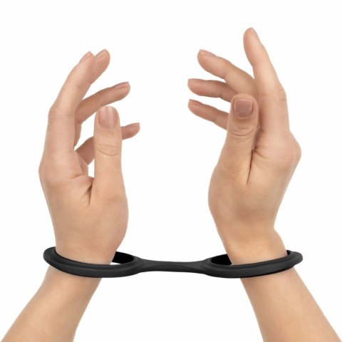 EasyToys Opaski Silikonowe Flexible Cuffs Czarny Regulowany Rozmiar
