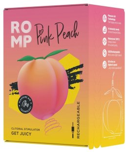ROMP Pink Peach - kompaktowy stymulator z technologią powietrzną, rożowy