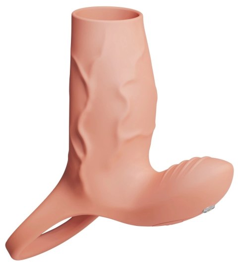 Realistixxx Real Sleeve Clit S - silikonowa nakładka wibrująca z pierścieniem