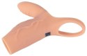 Realistixxx Real Sleeve Clit S - silikonowa nakładka wibrująca z pierścieniem