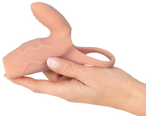 Realistixxx Real Sleeve Clit S - silikonowa nakładka wibrująca z pierścieniem
