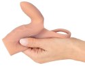 Realistixxx Real Sleeve Clit S - silikonowa nakładka wibrująca z pierścieniem