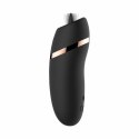 Rosy Gold Licking Stimulator Black - Elegancka maszyna intymna z etui