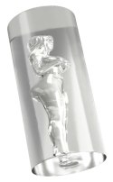 STROKER Female Shaped Tunnel - przezroczysta maszyna intymna 14,2 cm TPE