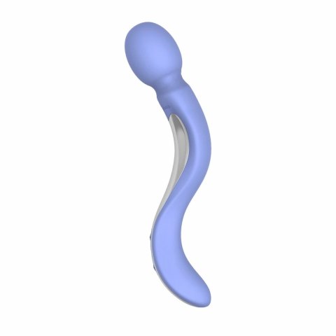 Teazers Curved Wand masażer silikonowy fioletowy USB wodoodporny