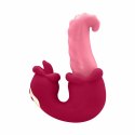 Teazers Double Tongue Pink - Model dwusilnikowy, silikonowy IPX7