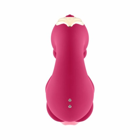 Teazers Double Tongue Pink - Model dwusilnikowy, silikonowy IPX7