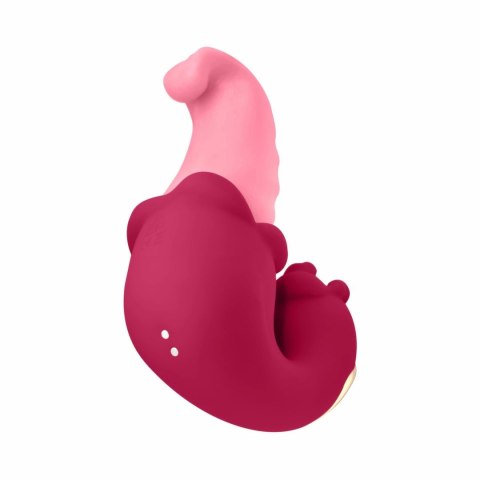 Teazers Double Tongue Pink - Model dwusilnikowy, silikonowy IPX7