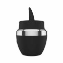 Teazers Mini Tongue Vibrator Black - kompaktowy masażer silikonowy USB