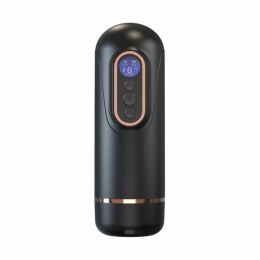 Teazers Telescopic Intymna Maszyna Czarna - Wibracje, Podgrzewanie, Dźwięk