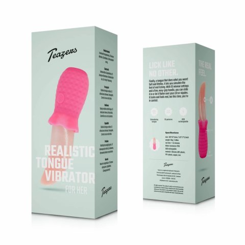 Teazers Tongue Vibrator Pink - Model z Elastyczną Końcowką i Wibracjami