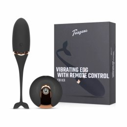 Teazers Vibrating Egg Black - Model z Pilotem, 10 Trybow, USB
