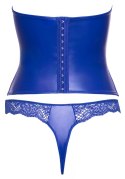 Cottelli Lingerie Royal Blue - Gorset bez ramiączek z koronką M