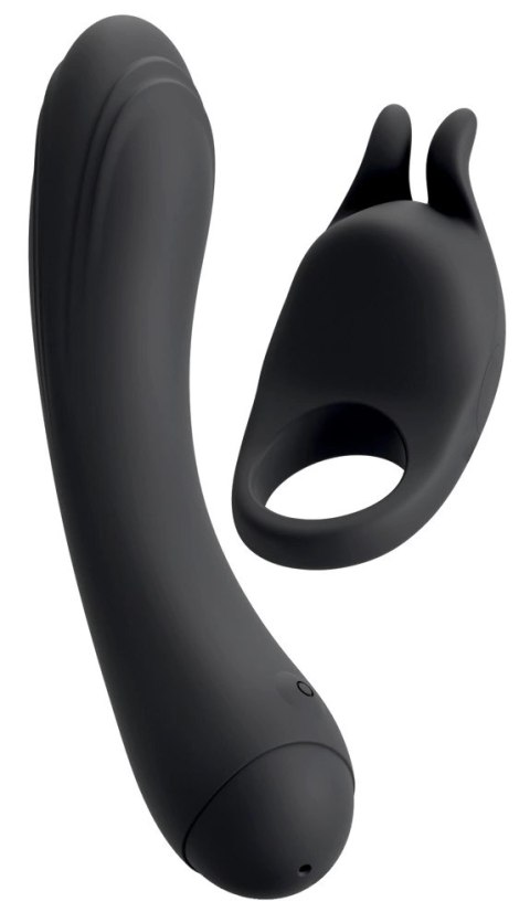 Couples Choice Duo Vibrator 3w1 z pierścieniem, silikonowy, wodoodporny