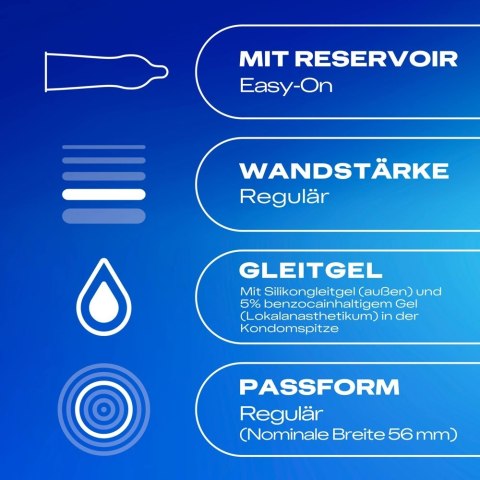 Durex Performa 10 szt. prezerwatywy Easy-On z opoźniającym żelem