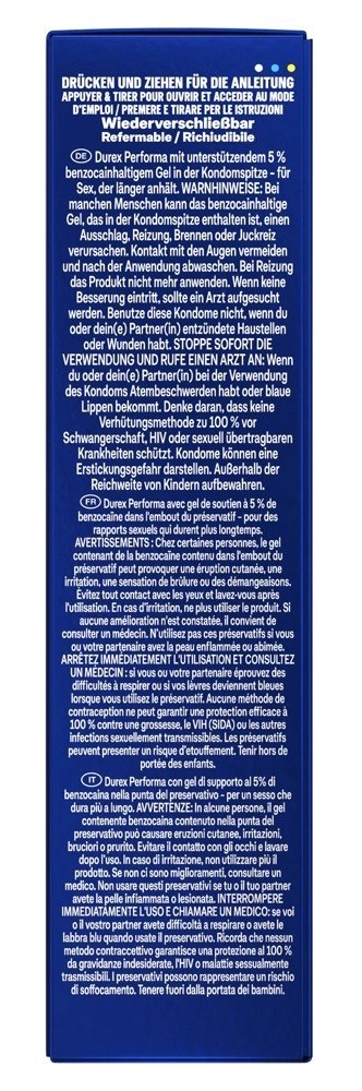 Durex Performa 10 szt. prezerwatywy Easy-On z opoźniającym żelem