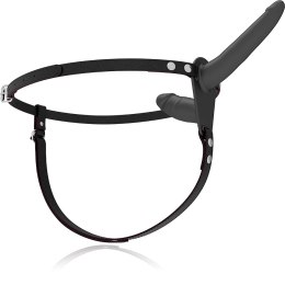 Fetish Submissive Double Penetrix Strap-On Black UP silikonowy czarny
