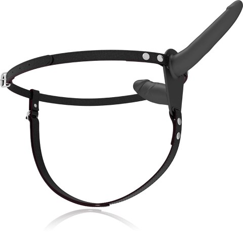 Fetish Submissive Double Penetrix Strap-On Black UP silikonowy czarny