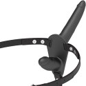 Fetish Submissive Double Penetrix Strap-On Black UP silikonowy czarny