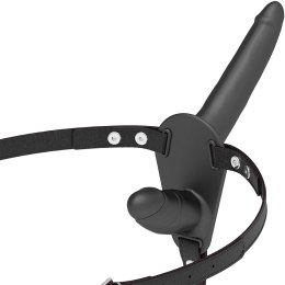 Fetish Submissive Double Penetrix Strap-On Black UP silikonowy czarny