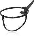 Fetish Submissive Double Penetrix Strap-On Black UP silikonowy czarny
