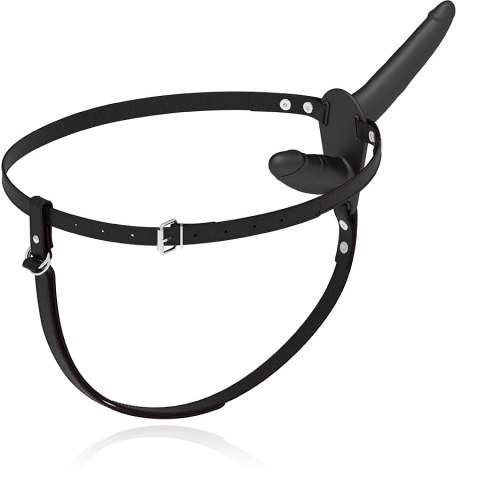 Fetish Submissive Double Penetrix Strap-On Black UP silikonowy czarny
