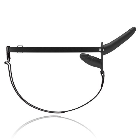 Fetish Submissive Double Penetrix Strap-On Black UP silikonowy czarny