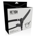 Fetish Submissive Double Penetrix Strap-On Black UP silikonowy czarny