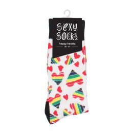 Happy Hearts Socks skarpetki SHOTS EU 36-41 kolorowe serca