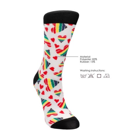 Happy Hearts Socks skarpetki SHOTS EU 36-41 kolorowe serca