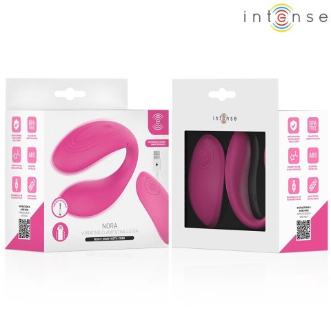 INTENSE NORA stymulator wibracyjny zaciskowy rożowy wodoodporny