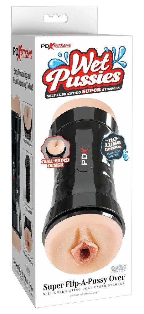 PDX Extreme Super Flip-A-Pussy podwojna maszyna intymna 26 cm