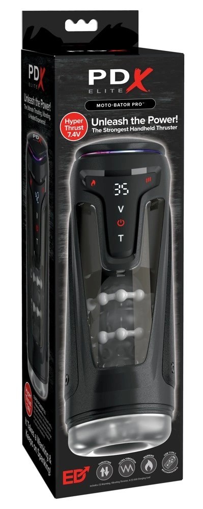 PDX Elite Moto-Bator Pro Light - urządzenie automatyczne z masażem i podgrzewaniem
