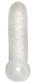 Rebel Sleeve L - powiększająca osłona intymna z pierścieniem, przezroczysta