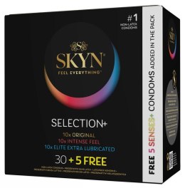 SKYN Selection+ 35 szt. Mix prezerwatyw bez lateksu, rożne warianty