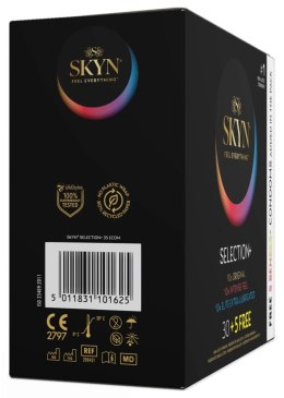 SKYN Selection+ 35 szt. Mix prezerwatyw bez lateksu, rożne warianty