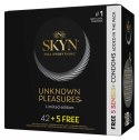 SKYN Unknown Pleasures Mix 42+5 Szt. Lateksowe Bez Lateksu Rożne Typy