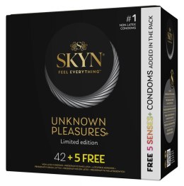 SKYN Unknown Pleasures Mix 42+5 Szt. Lateksowe Bez Lateksu Rożne Typy