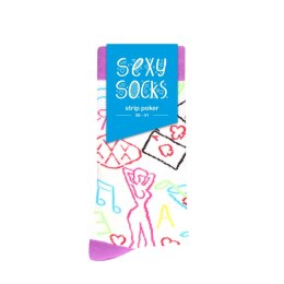 Shots Strip Poker Socks skarpetki damskie rozmiar 36-41 kolorowy wzor