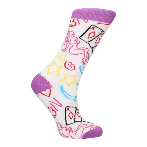 Shots Strip Poker Socks skarpetki damskie rozmiar 36-41 kolorowy wzor