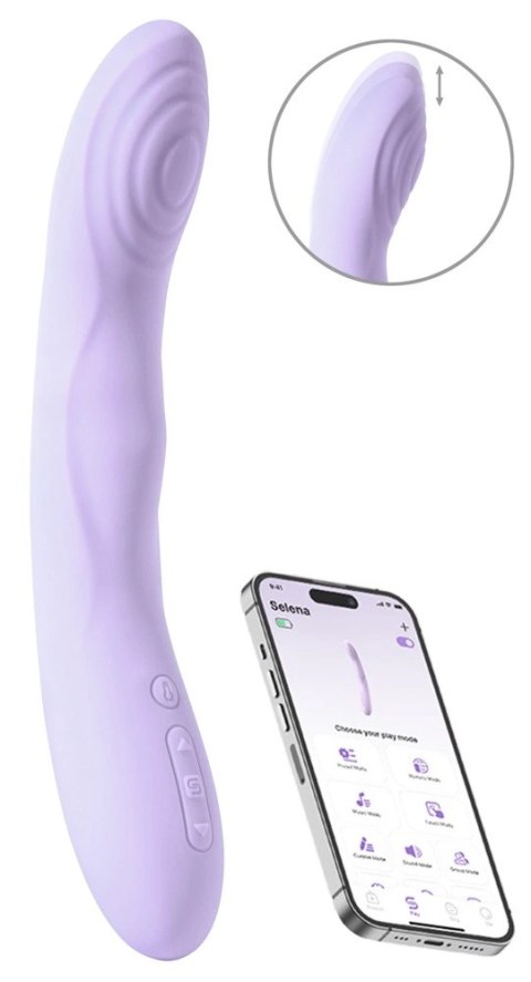 Svakom Selena Pastel Lilac - model silikonowy, wodoodporny, ładowalny