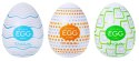 Tenga Egg Standard Zestaw 3 szt. - Wavy, Starry, Cubic, elastyczne rękawy