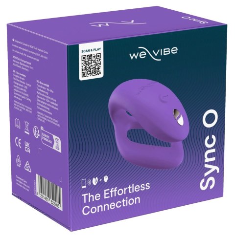 We-Vibe Sync O Bright Purple - Intymny masażer dla par, silikonowy, sterowanie aplikacją